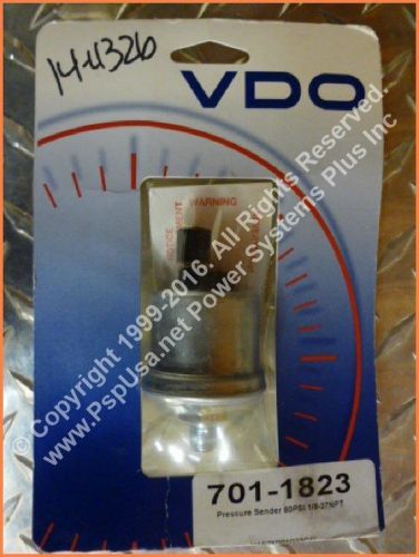 VDO Pressure Sender 80PSI 1/8-27NPT Engine Control Systems Gauge 701-1823