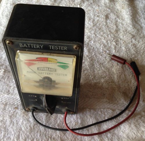 Vintage Eveready Radio Battery Tester Union Carbide Model R-1797 Used