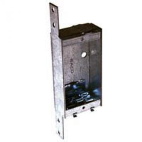 Non-gangable shallow switch box, 1 gang, 3&#034; l x 2&#034; w x 1&#034; d raco 404 gray steel for sale