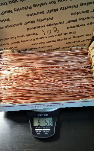 5.58 lbs hand cleaned Bare bright copper scrap wire for crafts jewelry making