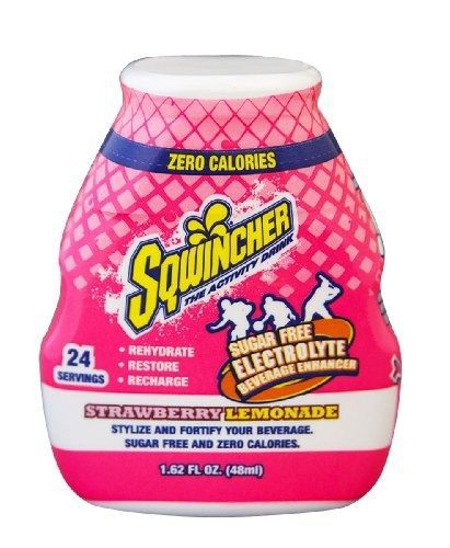 Sqwincher FastServ Sugar Free Electrolyte Beverage Enhancer, Strawberry Lemonade