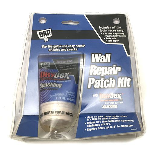 Dap DryDex Small Wall Hole Repair DIY Fix Patch Kit Missing Putty Knife 2oz