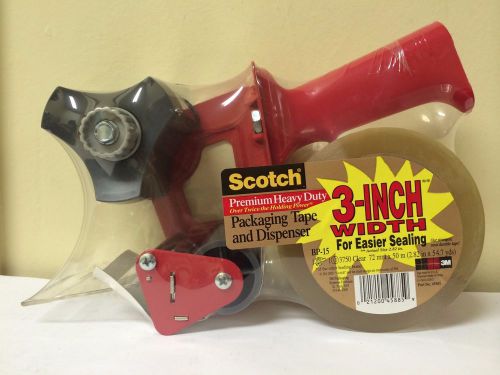 EXTRA WIDE 3&#034; SCOTCH HEAVY DUTY PACKAGING TAPE &amp; DISPENSER ~ QUANTITY VARIATIONS