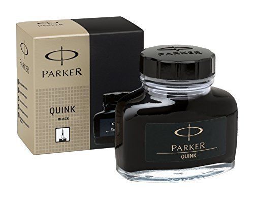 Parker Super Quink Permanent Ink Refill, 2-ounce Bottle, Black S0037460