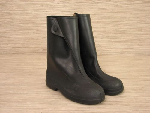 Tingley 10” Rubber Overshoe Men&#039;s Size US Medium Black Work Boots Waterproof