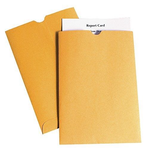 School Smart Report Card Envelopes - 6 x 9 - Pack of 100