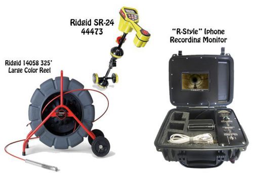 Ridgid 325&#039; Color Reel (14058) SR-24 Locator (44473) &#034;R-Style&#034; Iphone Monitor