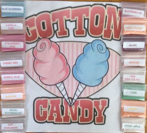 COTTON CANDY - CHOOSE FROM ANY 16 FLAVORS FLOSSINE to mix w/ SUGAR