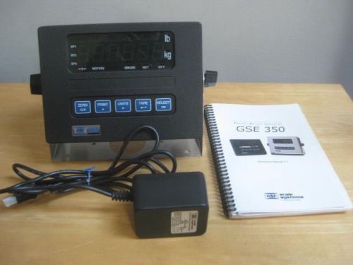 Gse 350 digital weight indicator scale systems used as is untested powers up for sale