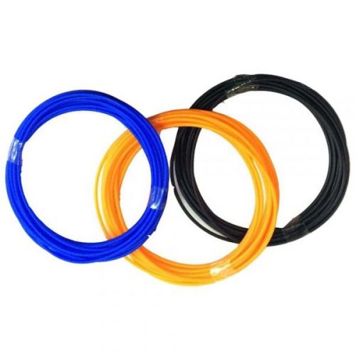 S&amp;P 3pcs 2.9m ABS Filament for 3D Printer Pen Blue &amp; Black &amp; Orange