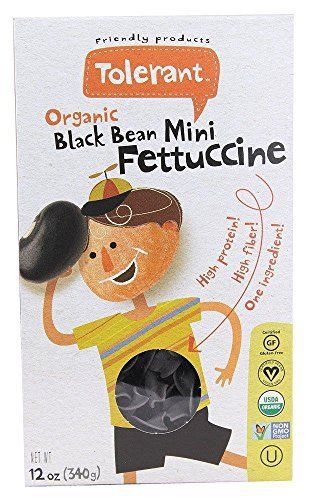 Organic Black Bean Mini Fettuccine Pasta 12 Ounces (Case of 6)