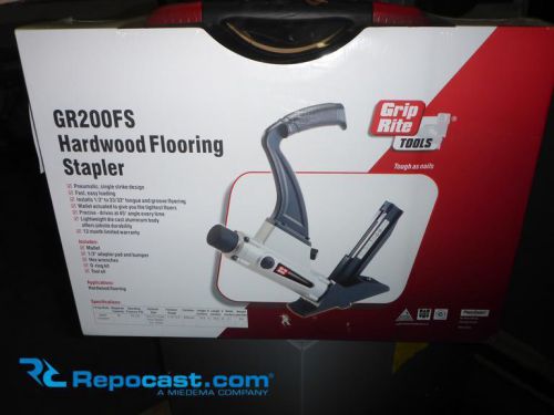 Grip Rite (GR200FS) Pneumatic Hardwood Flooring Stapler With Case NEW