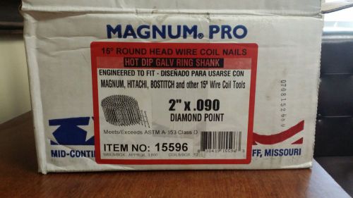 MAGNUM 15596  2&#034; x  .090 WIRE COIL NAILS