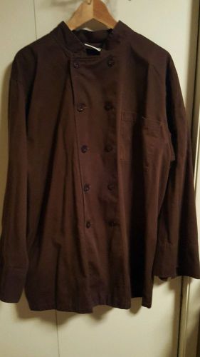 Chef Works CCBA-CHO Basic Chef Coat  Chocolate Brown XL EXTRA LARGE