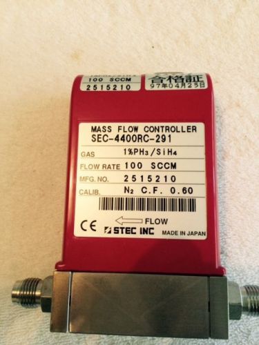 STEC SEC-4400RC-291 1%PH3 / SiH4 100sccm Mass Flow Controller