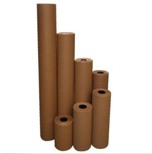 6 Rolls 36&#034; 40 lbs 900&#039; Brown Kraft Paper Roll Shipping Wrapping Cushioning Void