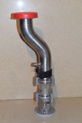 HEAVY DUTY VACUUM / LAB CURVED VALVE 25&#034; LONG 5&#034; OUTER DIAMETER (SV7)