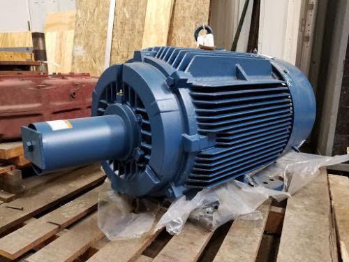 New 125 hp siemens electric motor frame 444t tefc 1785 rpm 460 volts pe 21 plus for sale