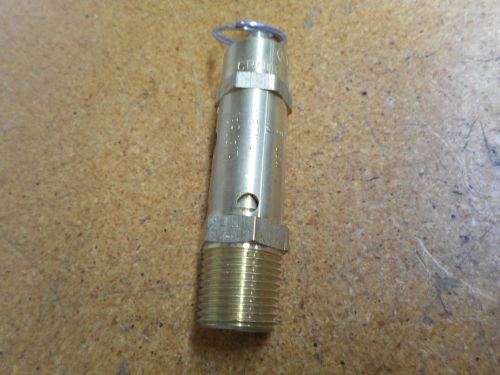 Crn0g 3144.ic n08ss 112c 1/2&#034; npt thread 125psi scfm119 safety valve brass used for sale