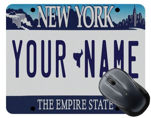Personalized Custom Name 2000s New York License Plate Mouse Pad
