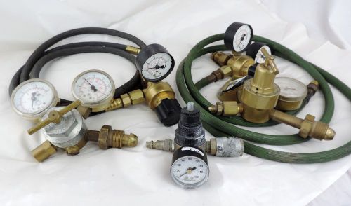 Harris 601 301 230bar smith 236l compressed gas argon regulator lot parts repair for sale