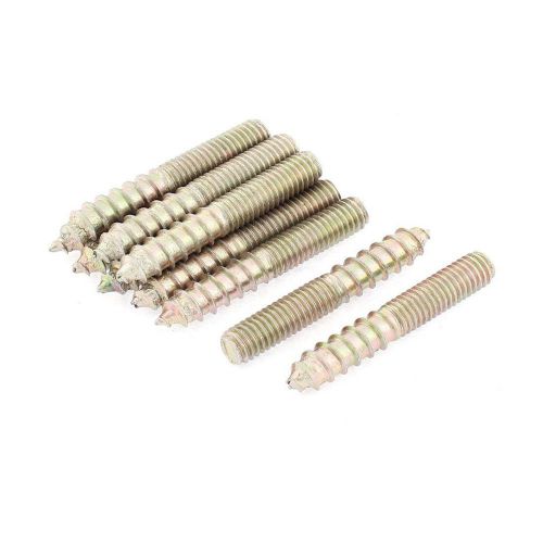 Uxcell m6 x 40mm double ended self tapping threaded rods bars studs 10pcs for sale