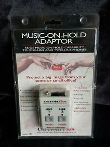 Vintage 1997 On-Hold Plus MOH 150 Adaptors for 1 &amp; 2 Line Phones. Sea In Package