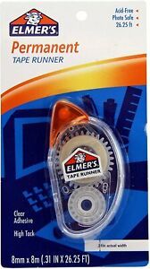 Elmer&#039;s Tape Runner, Permanent, 26.25 Feet, Clear (E5032)