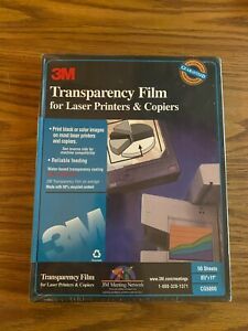 New SEALED - Vintage 3M Transparency Film Laser Printers, 50 Sheets 8.5x11
