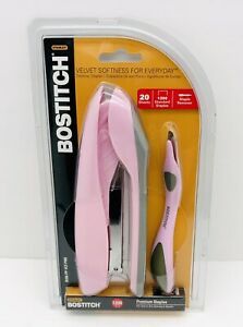 Bostitch Velvet No-Jam Stapler Value Kit 20-Sheet Capacity Pink B326PPVLTPNK