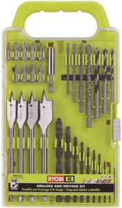 Ryobi A983102 31-Piece Black Oxide Drilling and Driving Bit Kit for Wood, Metal,