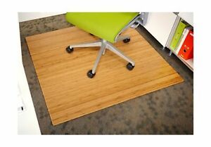 Anji Mountain Standard Bamboo Roll-Up Chairmat, 42 x 48-Inch, 5mm Thick, Natu...