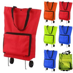 Folding Shopp Bag Cart Wheels Small Pull Buy Vegetables Organizer Tug Package
