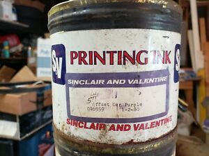New 5 lb. Can SV Offset Printing Ink OCR PURPLE 46559