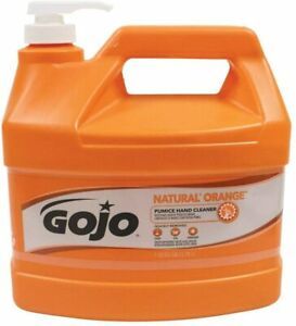 Gojo Natural Orange Pumice Industrial Hand Cleaner, 1 Gallon Quick Acting Lotion