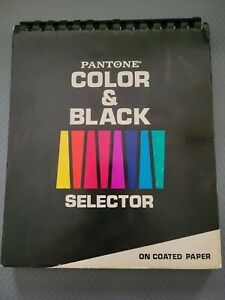 Vintage 1970&#039;s Pantone Color Specifier Color &amp; Black Selector on Coated Paper