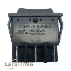 16A/250V Rocker Switch Black up to 10T85 Canal R Series(Light Country R5 6Pin