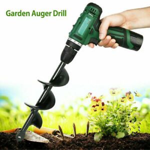 Planting Auger Spiral Hole Drill Bit for Garden Yard Earth Bulb Drill Planter HN