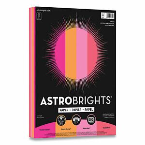 Astrobrights Paper,8.5x11,Asst,200/Pk 91645