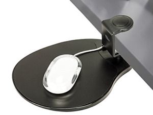 Max Smart Clamp on Mouse Platform, Clip on Mouse Pad Rotating 360, Ergonomic Out