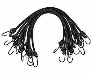 9 Inch Mini Bungee Cords with Metal Hooks , Set of 10 Industrial Bungee Cords