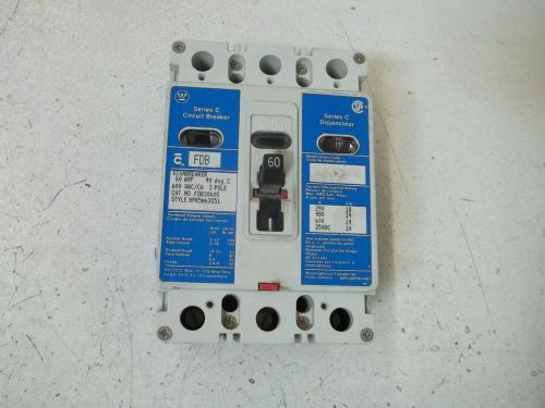 Westinghouse fdb3060s circuit breaker *used* for sale
