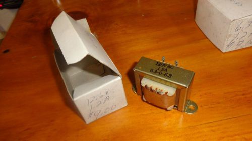 12.6 volt center tap 1.2 amp   120vac transformer with box for sale