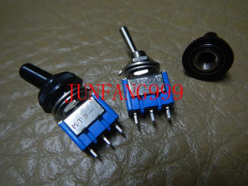 200set mini spdt toggle on-on diy metal toggle switch + waterproof cap,b102 for sale