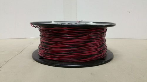 Cross Connect Telephone Wire Cable - 24 AWG 1 Pair Red/Black - 1000 FT