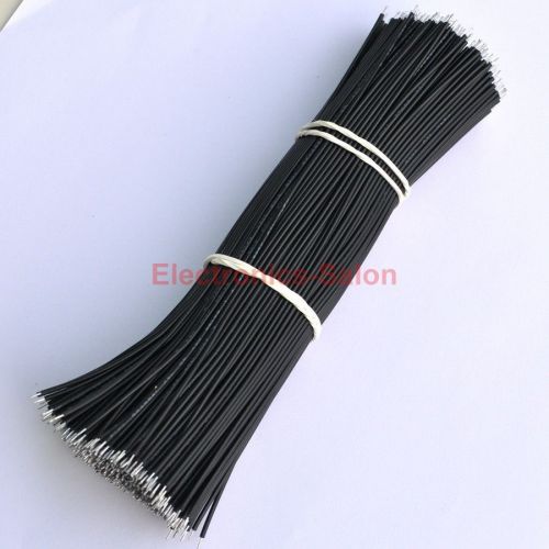 100x black 150mm/6&#034; ul-1007 26awg wire, cable, 300v, 80°c . for sale