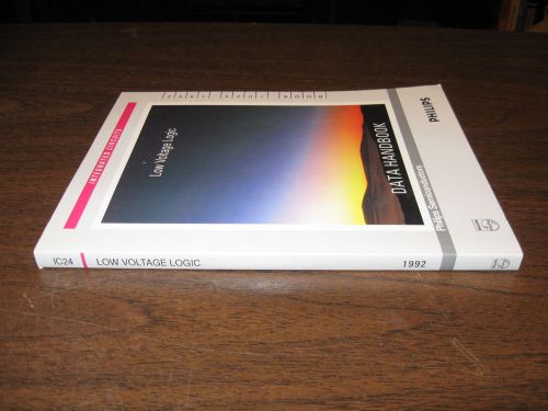 Data Book: Philips IC24 Low Voltage Logic, 1992