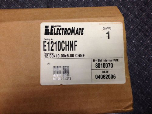 Rittal-electromate e1210chnf a1210chnf 12x10x5 nema 4 ch carbon steel encl new!! for sale