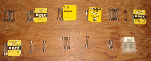 58 glass fuses – buss, napa, littlefuse, misc. for sale