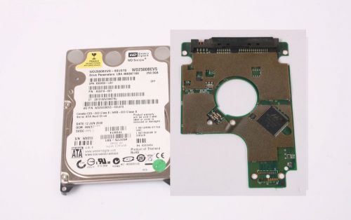 Wd wd2500bevs-60ust0 250gb 2,5 sata hard drive / pcb (circuit board) only for da for sale